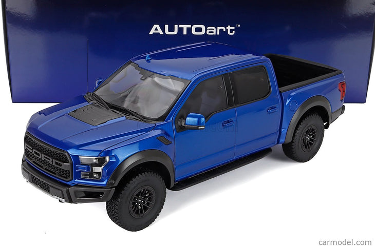 Ford F-150 Raptor Pick-UP Double Cabine 2019 1:18 AUTOart modrá
