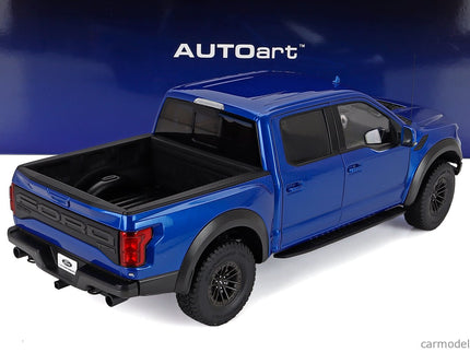 Ford F-150 Raptor Pick-UP Double Cabine 2019 1:18 AUTOart modrá