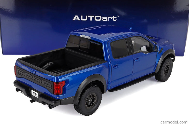 Ford F-150 Raptor Pick-UP Double Cabine 2019 1:18 AUTOart modrá