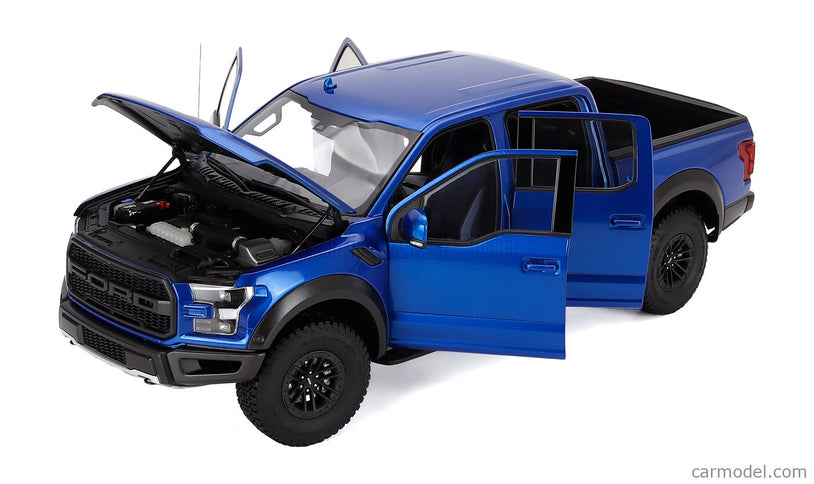 Ford F-150 Raptor Pick-UP Double Cabine 2019 1:18 AUTOart modrá