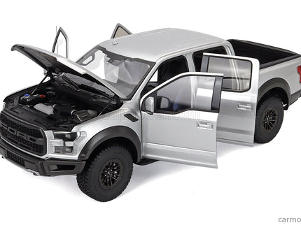 Ford F-150 Raptor Pick-UP Double Cabine 2019 1:18 AUTOart strieborná
