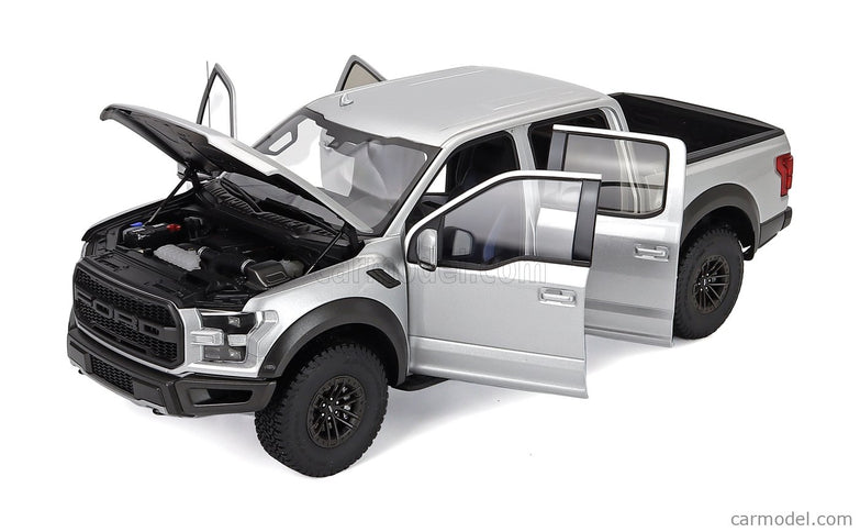 Ford F-150 Raptor Pick-UP Double Cabine 2019 1:18 AUTOart strieborná