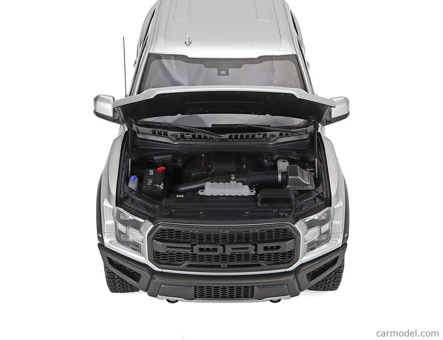 Ford F-150 Raptor Pick-UP Double Cabine 2019 1:18 AUTOart strieborná