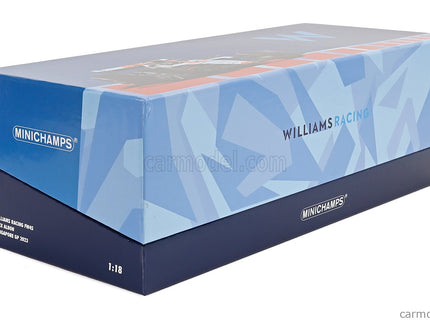 Williams F1 FW45 Team Williams Racing Gulf N°23 Singapore GP 2023 Alexander Albon 1:18 Minichamps svetlomodrá