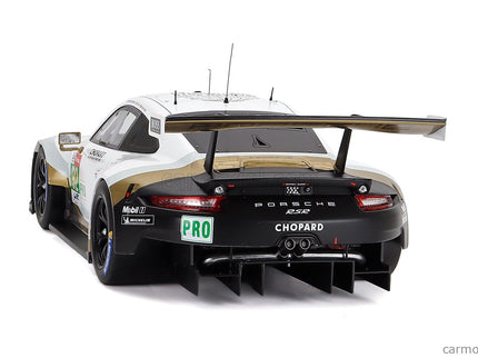 Porsche 911 991 RSR 4.0L Team Porsche N°92 24h Le Mans 2019 Michael Christensen - Kevin Estre - Laurens Vanthoor 1:12 IXO Models biela čierna zlatá