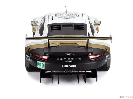 Porsche 911 991 RSR 4.0L Team Porsche N°92 24h Le Mans 2019 Michael Christensen - Kevin Estre - Laurens Vanthoor 1:12 IXO Models biela čierna zlatá
