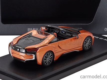 BMW i8 Hybrid Roadster (i15) 2018 1:64 Minichamps medená metalická
