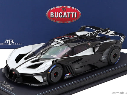 Bugatti Bolide W16.4 8.0 Four-Turbo 1850hp 500km/h 2020 1:18 MR Models Quartz biela čierna