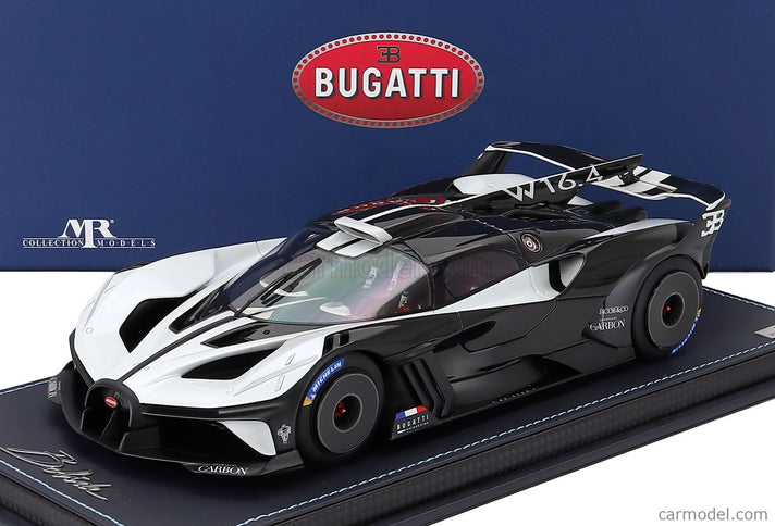 Bugatti Bolide W16.4 8.0 Four-Turbo 1850hp 500km/h 2020 1:18 MR Models Quartz biela čierna