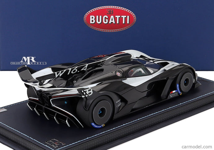 Bugatti Bolide W16.4 8.0 Four-Turbo 1850hp 500km/h 2020 1:18 MR Models Quartz biela čierna