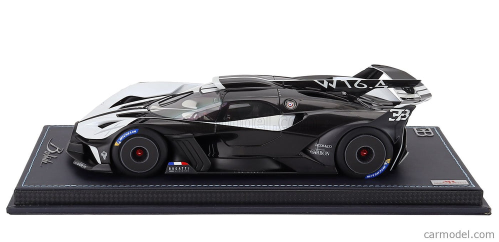 Bugatti Bolide W16.4 8.0 Four-Turbo 1850hp 500km/h 2020 1:18 MR Models Quartz biela čierna