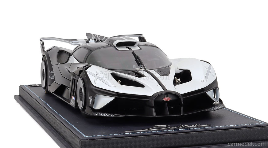 Bugatti Bolide W16.4 8.0 Four-Turbo 1850hp 500km/h 2020 1:18 MR Models Quartz biela čierna