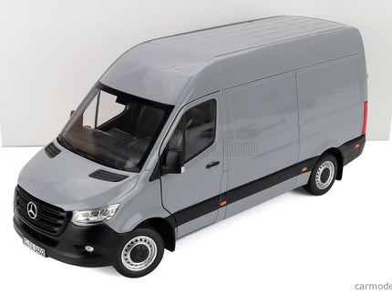 Mercedes Benz Sprinter Van Transporter 2018 1:18 Norev sivá