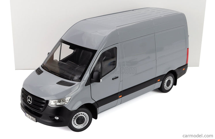 Mercedes Benz Sprinter Van Transporter 2018 1:18 Norev sivá