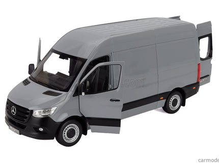 Mercedes Benz Sprinter Van Transporter 2018 1:18 Norev sivá