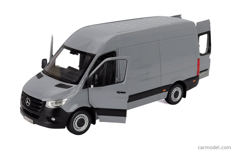 Mercedes Benz Sprinter Van Transporter 2018 1:18 Norev sivá