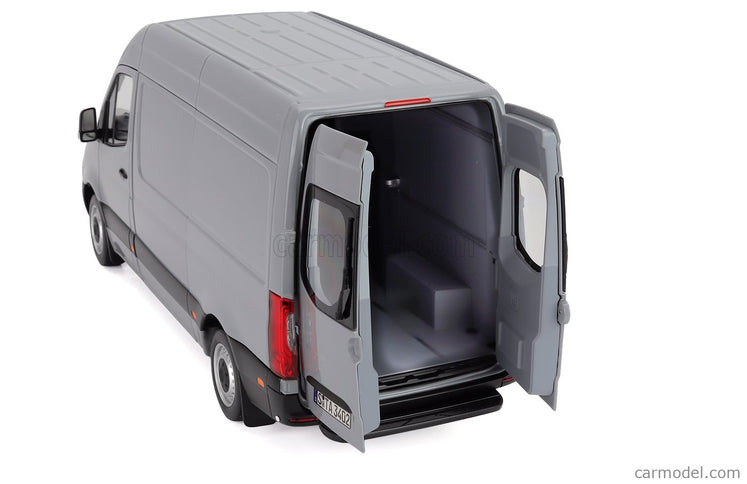 Mercedes Benz Sprinter Van Transporter 2018 1:18 Norev sivá