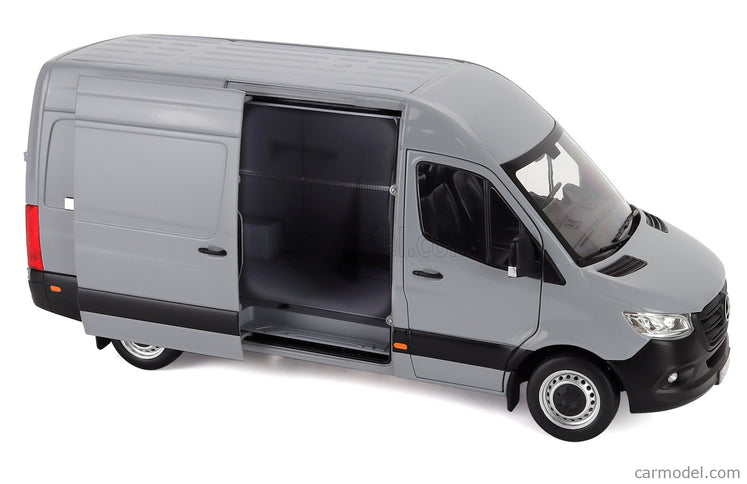 Mercedes Benz Sprinter Van Transporter 2018 1:18 Norev sivá