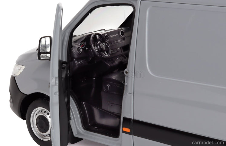 Mercedes Benz Sprinter Van Transporter 2018 1:18 Norev sivá