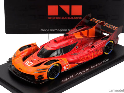 Genesis Oreca GMR-001 G8MR 3.2L V8 Turbo N°10 Press 2025 1:43 Spark Model oranžová čierna