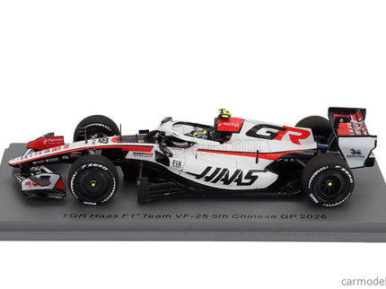 Haas F1 VF-26 Team Tgr Haas N°87 China GP 2026 Oliver Bearman 1:43 Spark Model biela červená čierna