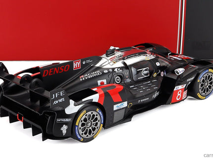 Toyota GR010 3.5L V6 Twin Turbo Hybrid Team Gazoo Racing N°8 24h Le Mans 2025 Sebastian Buemi - Brendon Hartley - Ryo Hirakawa 1:18 IXO Models čierna biela
