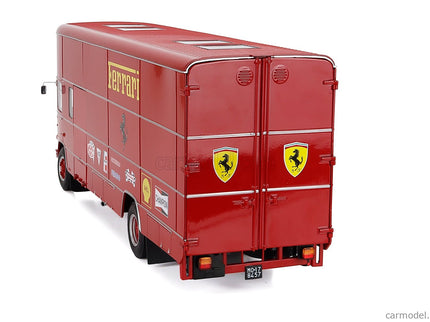 Om Fiat 150 Rolfo Nákladiak Team Scuderia Ferrari Car Transporter 24h Le Mans 70s Version 2-ASSI 1966 1:18 Werk83 červená