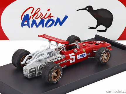 Ferrari F1 312 N°5 2. Miesto British GP 1968 Chris Amon 1:43 Brumm červená