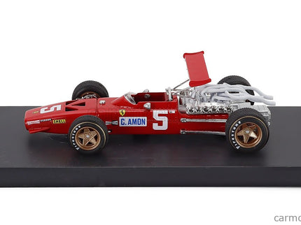 Ferrari F1 312 N°5 2. Miesto British GP 1968 Chris Amon 1:43 Brumm červená