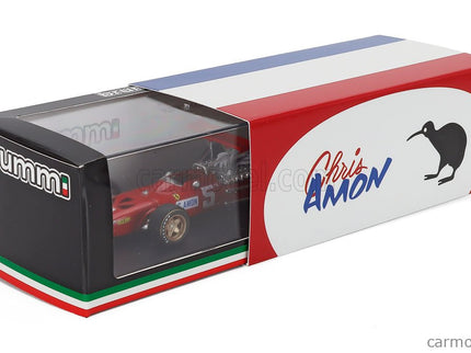 Ferrari F1 312 N°5 2. Miesto British GP 1968 Chris Amon 1:43 Brumm červená