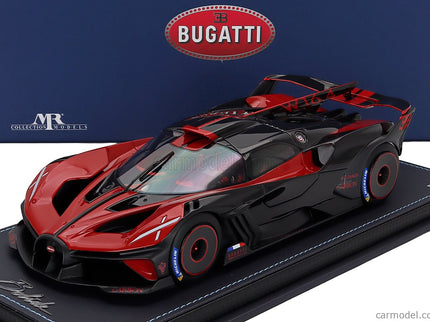 Bugatti Bolide W16.4 8.0 Four-Turbo 1850hp 500km/h 2020 1:18 MR Models Italian červená - čierna
