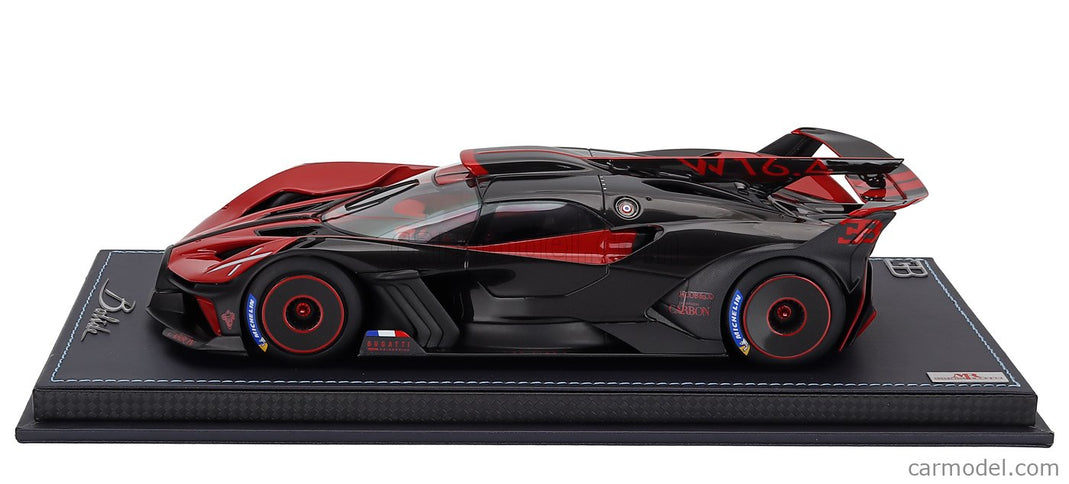Bugatti Bolide W16.4 8.0 Four-Turbo 1850hp 500km/h 2020 1:18 MR Models Italian červená - čierna