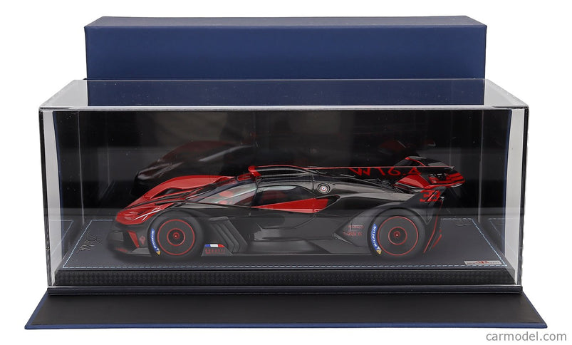 Bugatti Bolide W16.4 8.0 Four-Turbo 1850hp 500km/h 2020 1:18 MR Models Italian červená - čierna