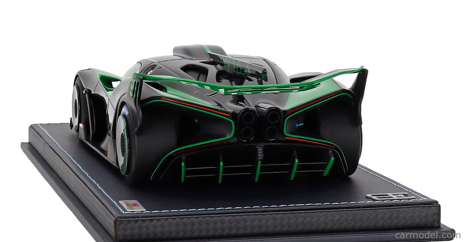 Bugatti Bolide W16.4 8.0 Four-Turbo 1850hp 500km/h 2020 1:18 MR Models zelená Piper - zelená čierna