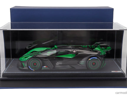 Bugatti Bolide W16.4 8.0 Four-Turbo 1850hp 500km/h 2020 1:18 MR Models zelená Piper - zelená čierna
