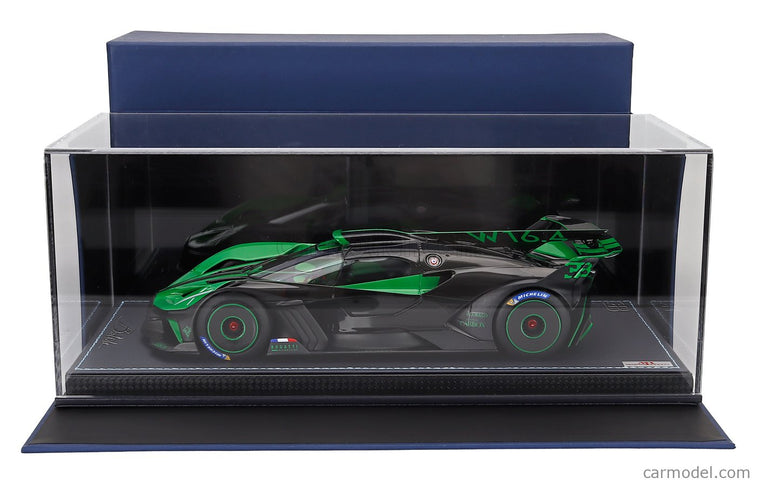 Bugatti Bolide W16.4 8.0 Four-Turbo 1850hp 500km/h 2020 1:18 MR Models zelená Piper - zelená čierna