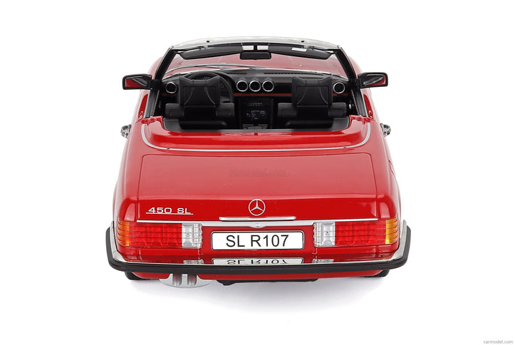 Mercedes Benz SL-Class 450SL (R107) Cabriolet 1985 1:12 KK Scale červená
