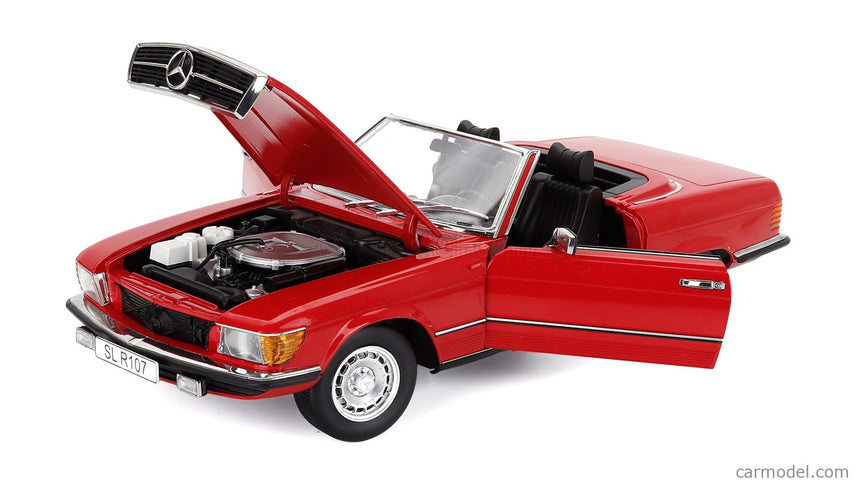 Mercedes Benz SL-Class 450SL (R107) Cabriolet 1985 1:12 KK Scale červená