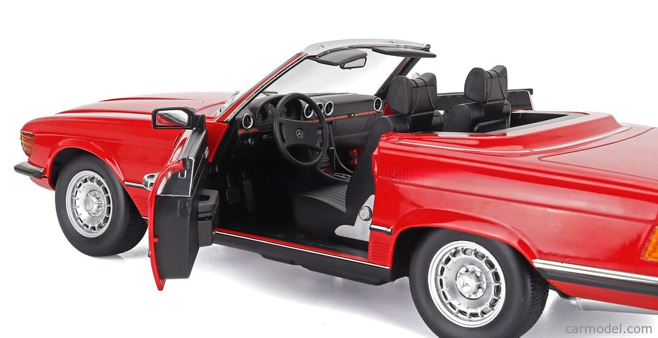 Mercedes Benz SL-Class 450SL (R107) Cabriolet 1985 1:12 KK Scale červená