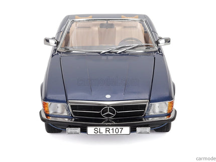 Mercedes Benz SL-Class 450SL (R107) Cabriolet 1985 1:12 KK Scale modrá metalická
