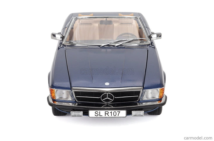 Mercedes Benz SL-Class 450SL (R107) Cabriolet 1985 1:12 KK Scale modrá metalická