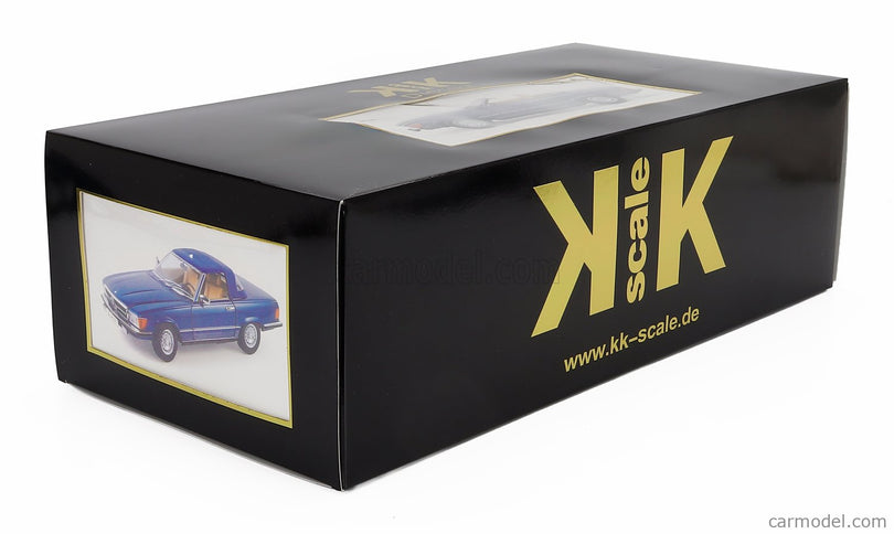 Mercedes Benz SL-Class 450SL (R107) Cabriolet 1985 1:12 KK Scale modrá metalická
