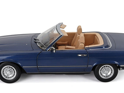 Mercedes Benz SL-Class 450SL (R107) Cabriolet 1985 1:12 KK Scale modrá metalická