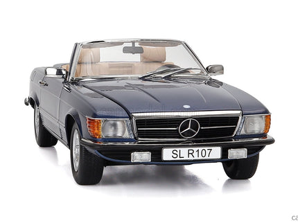Mercedes Benz SL-Class 450SL (R107) Cabriolet 1985 1:12 KK Scale modrá metalická