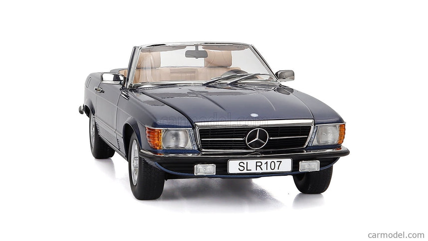Mercedes Benz SL-Class 450SL (R107) Cabriolet 1985 1:12 KK Scale modrá metalická