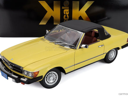 Mercedes Benz SL-Class 450SL (R107) Cabriolet USA Version 1979 1:12 KK Scale žltá