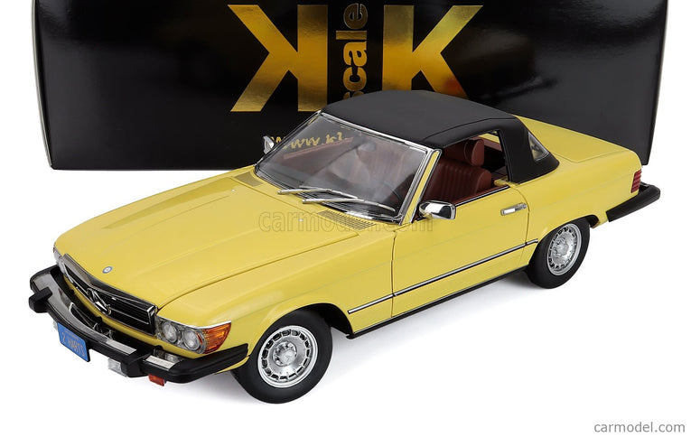 Mercedes Benz SL-Class 450SL (R107) Cabriolet USA Version 1979 1:12 KK Scale žltá