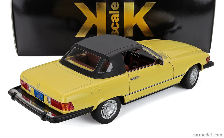 Mercedes Benz SL-Class 450SL (R107) Cabriolet USA Version 1979 1:12 KK Scale žltá
