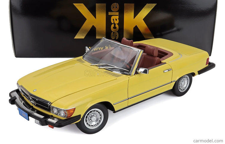 Mercedes Benz SL-Class 450SL (R107) Cabriolet USA Version 1979 1:12 KK Scale žltá