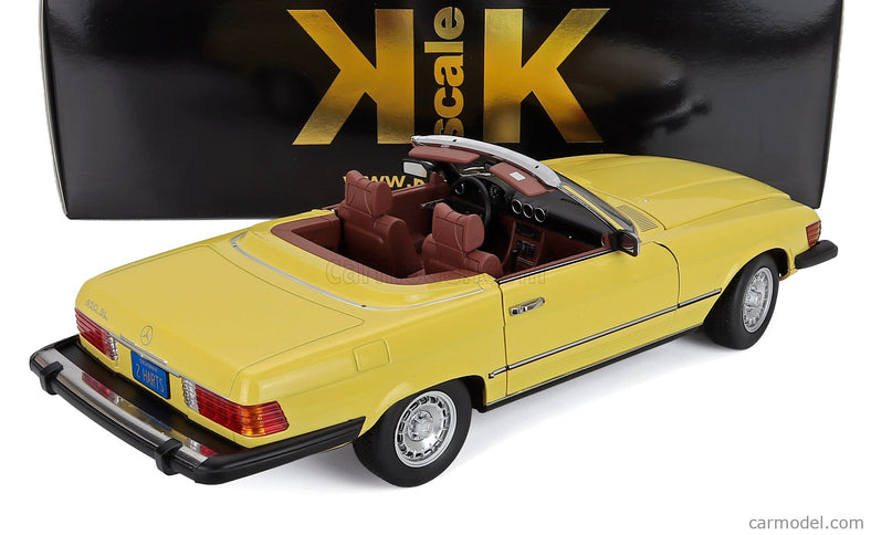 Mercedes Benz SL-Class 450SL (R107) Cabriolet USA Version 1979 1:12 KK Scale žltá